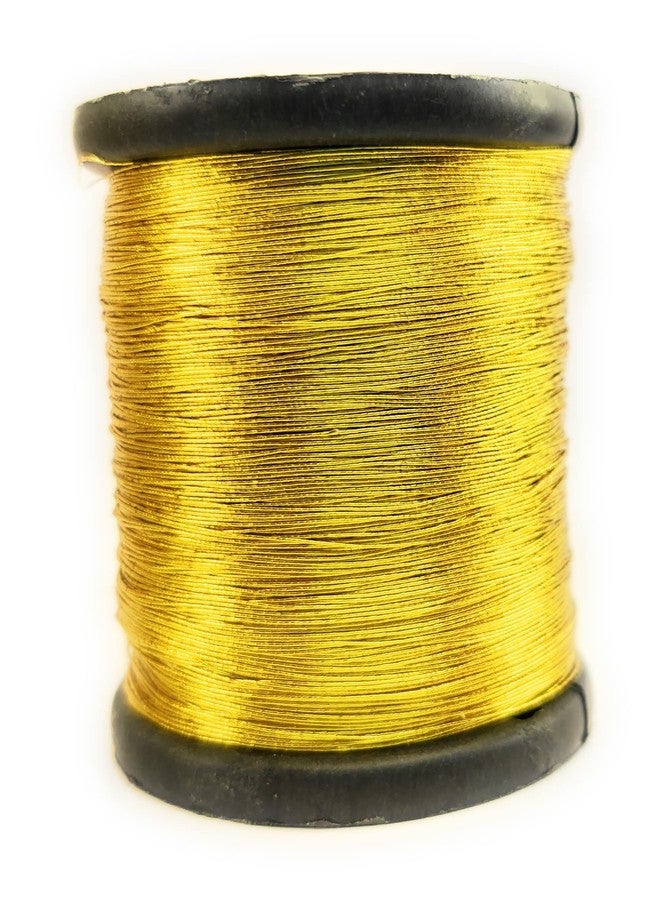 Lecraft -A1 Embroidery Metallic zari Threads Gold Colour for aari Work Hand Embroidering 0.1mm Pack of 2PC roll - Image 1